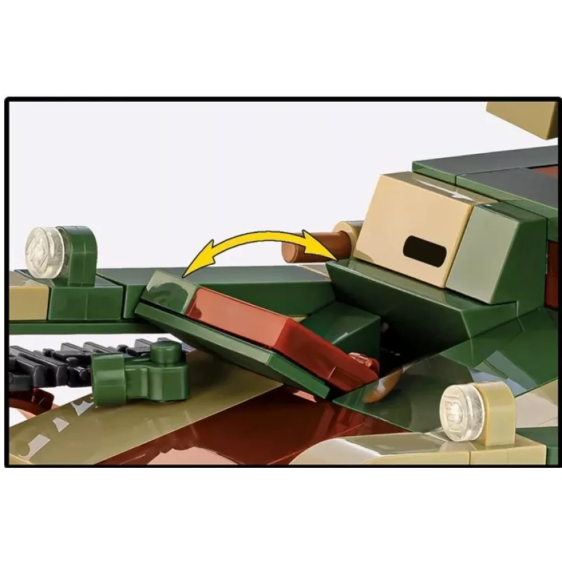 Cobi Building Blocks Light Tank 7TP modelis, 669 detaļas, COBI-2661