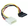 Barošanas kabelis SATA HDD 4‑pin vīrišķais leņķveida DeLOCK 60101
