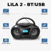 Radio atskaņotājs CD LILA2 USB/BT sudraba
