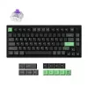 Mehāniskā tastatūra Keychron P1 H-M1Z 75% vadu un bezvadu USB, RF, Bluetooth 5.2, RGB apgaismojums, melna, akumulators līdz 100 stundām, USB-C