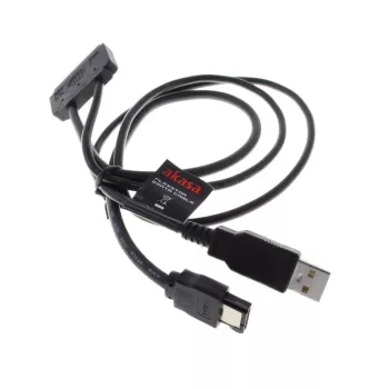 Akasa Flexstor eSATA kabelis 6,40 cm (2.5) - SATA-HDD un -SSD (AK-CBSA03-80BK)