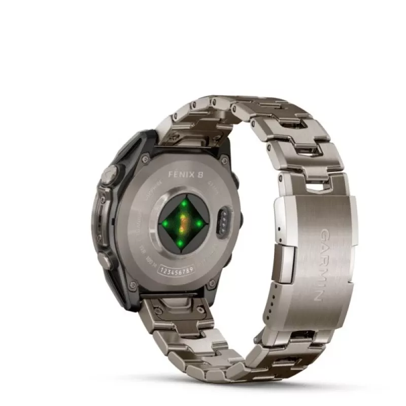 Smartwatch GARMIN Fenix 8 47 mm, 1.4 inch (3.56 cm) AMOLED 454×454, Titāns, Wi‑Fi, GPS