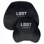 L33T Gaming 160382 Luksusa spēļu krēsla spilvenu komplekts, atmiņas putas, samts, īpaši mīksts, melns