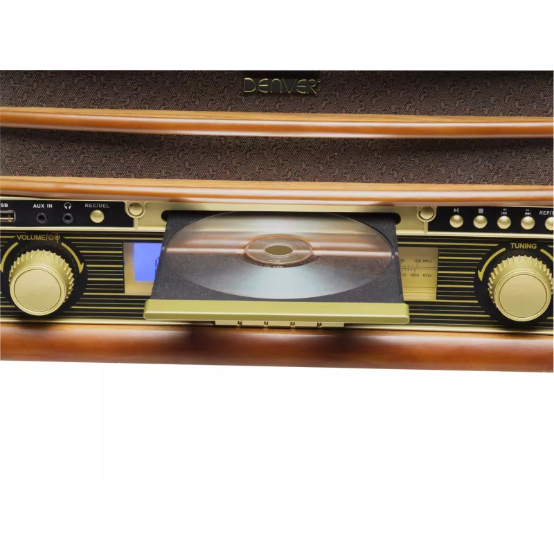 DENVER MCR-50 MK3 pastiprinātājs, kasešu/CD/MP3 atskaņotājs, digitālais atskaņotājs, skaņuplašu atskaņotājs, radio, digitālais ierakstītājs, 5W