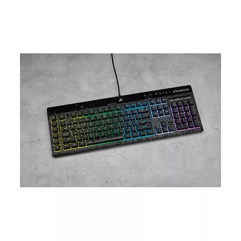 Spēlētāju tastatūra Corsair K55 Pro RGB (melna) FR