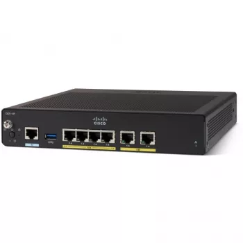 Vadu maršrutētājs Cisco C927-4P Gigabit Ethernet melns