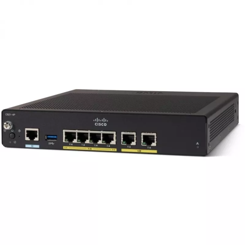 Vadu maršrutētājs Cisco C927-4P Gigabit Ethernet melns