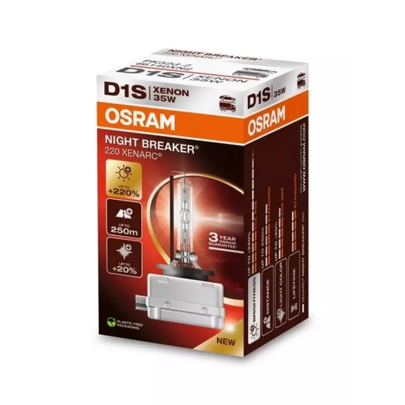 OSRAM D1S XENARC NIGHT BREAKER 220 - 3 gadu garantija