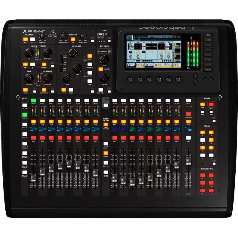 Behringer X32 Compact mikseris 40 kanāli 10–22 000 Hz melns