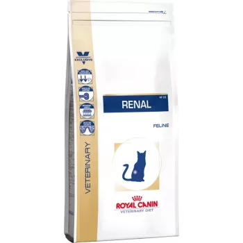 Sausā kaķu barība Royal Canin Renal Adult 2 kg — ar mājputnu garšu, 23% olbaltumvielu, 17% tauku
