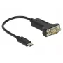 Seriālais kabelis DeLOCK 63908 melns 0,15 m DB-9