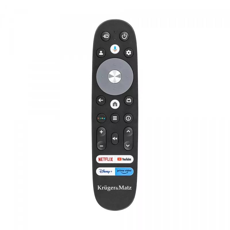 LED televizors kruger & matz KM0250UHD-SA 50 collas UHD 4K Google TV DVB-T2/T/C H.265 HEVC Energoefektivitātes klase F