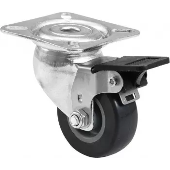 Riteņu ritentiņš 50 mm Roadinger 30004016 pelēks ar bremzi