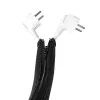 LOGILINK KAB0047 LOGILINK Elastīgs kabeļu organizators ar rāvējslēdzēju, melns, 2 m