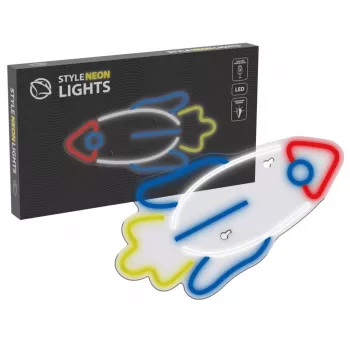 LED neona gaisma MANTA SNL91MT Style RAKETA – dekoratīvs LED neona panelis, modelis SNL91MT