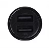 Baseus Gain Pro Universal Auto lādētājs Melns — 2× USB 2.0, 2.4 A katrā portā, Ieeja 12–24 V, 5 V izeja