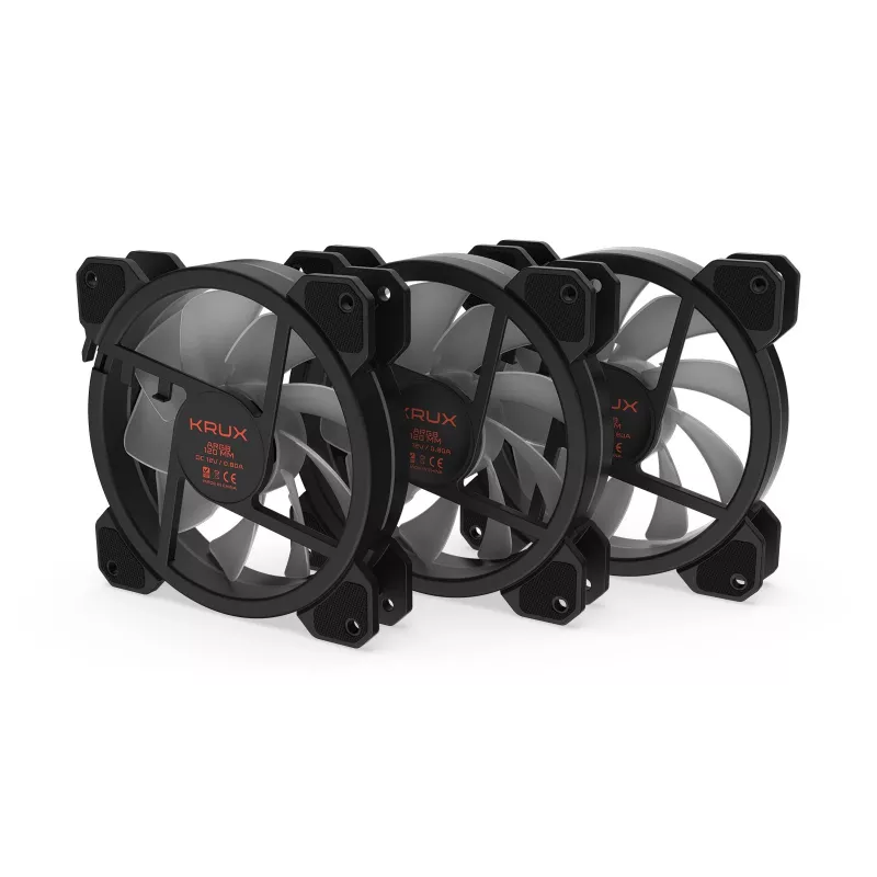 KRUX Lunar 120 ARGB 3-komplekta korpusa ventilatori