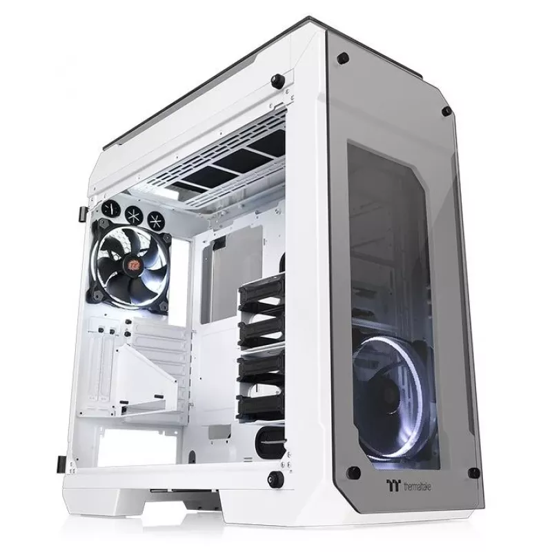 Case View 71 Riing rūdīta stikla E-ATX pilna torņa korpuss - Snow Edition