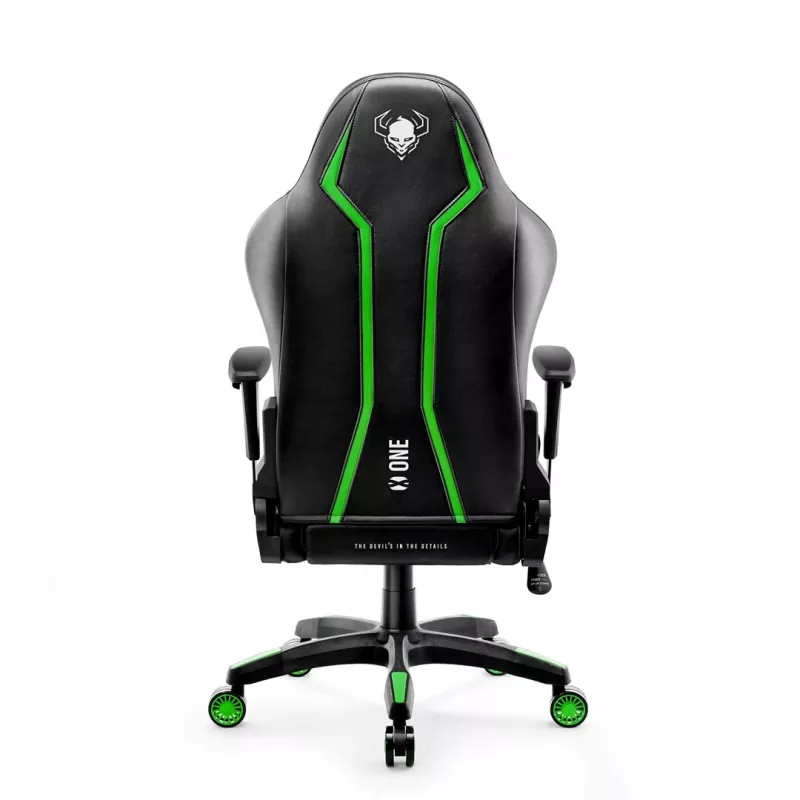 Diablo X-One 2.0 Normal Size Gaming chair Melns, zaļa