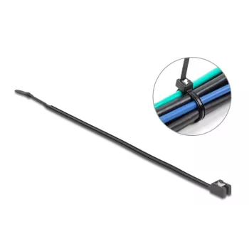 Kabeļu savilce Delock 200x4.8mm 50 gab. Melns