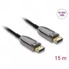 DELOCK Active Optical kabelis DisplayPort 2.1 8K 60 Hz 40 Gbps 15 m