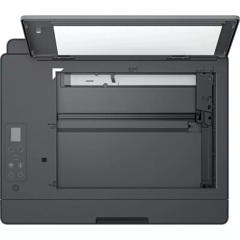 Daudzfunkciju printeris HP Smart Tank 581 termālā tintes krāsu — A4, Wi‑Fi, duplekss (manuāls), 4 kasetnes, 4800x1200 DPI