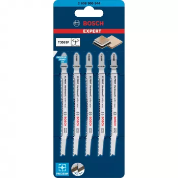 Bosch EXPERT ‘HARDWOOD 2-SIDE CLEAN’ T308 BF finierzāģa asmens Bimetal 5 gab.