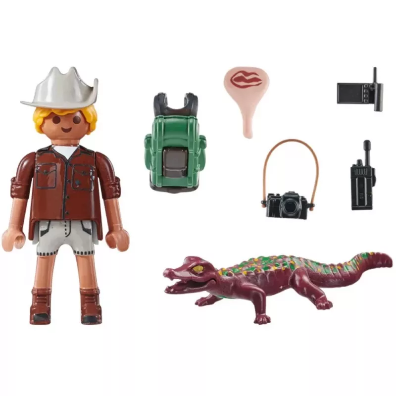 Playmobil Special Plus Pētnieks ar jaunu kaimanu spēļu komplekts