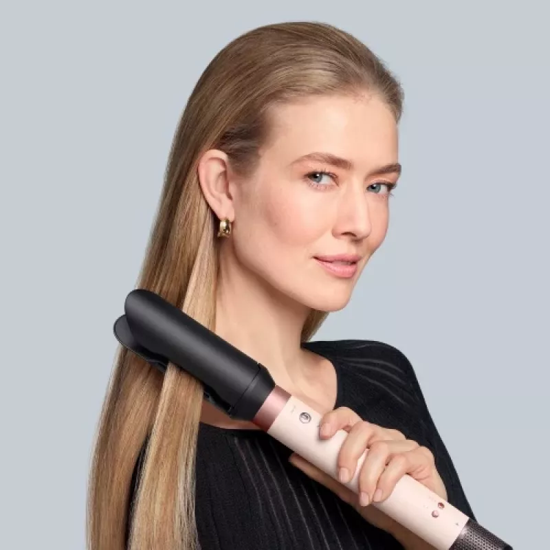 Airwrap Co-anda2x Straight + Wavy, Multistyler krēmkrāsā/rozā zeltā, Bluetooth, 1,700 W