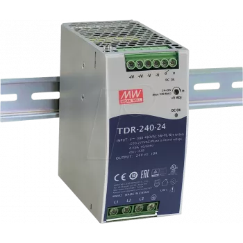 Strāvas adapteris MEAN WELL TDR-240-48 240W 48V ieeja 340-550V