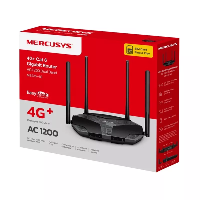 Mercusys MB235-4G maršrutētājs