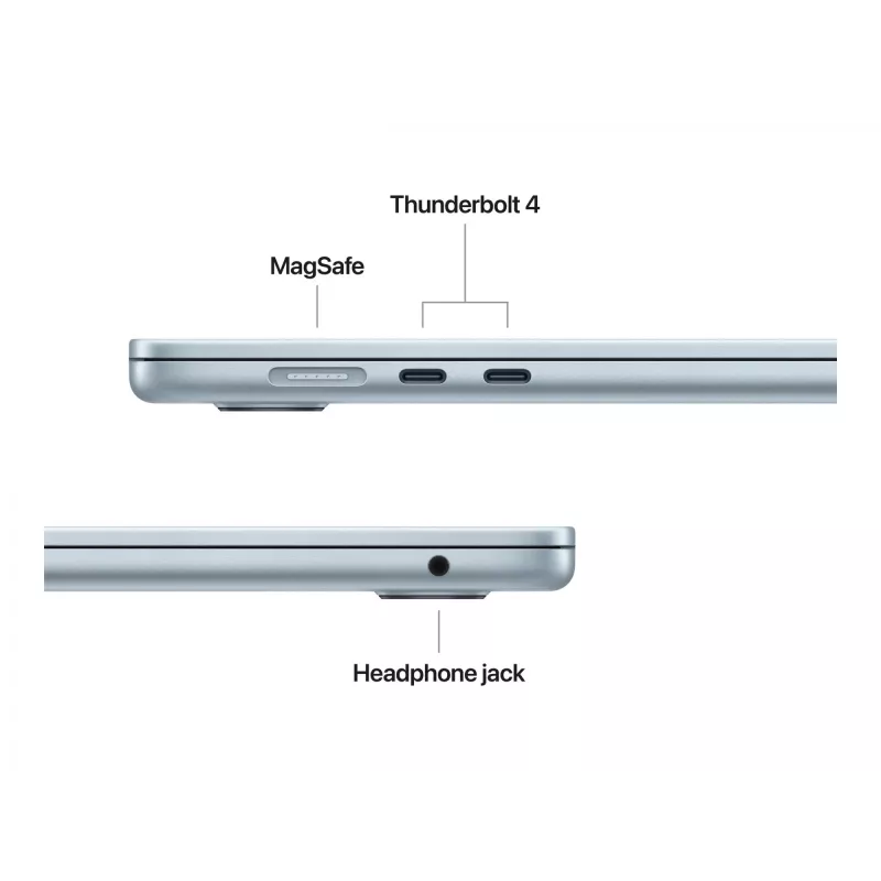 MacBook Air 15, Starlight, M4 (10-CPU/10-GPU), 24GB, 512GB, vācu, 35W Dual USB-C Port Power Adapter, MC6K4D/A