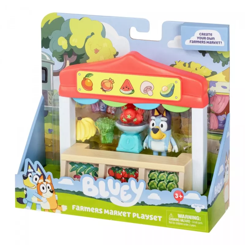 Rotaļfigūru komplekts TMTOYS Mini Bluey Grocery store BLU17555 – mini varoņu komplekts rotaļām