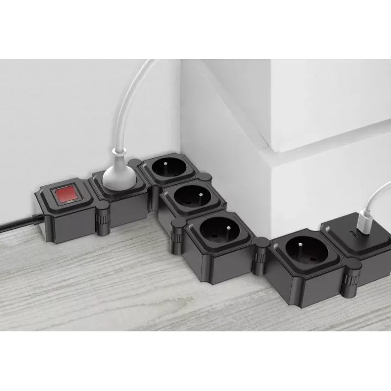 Barošanas sloksne TB Energy Power Strip 1.5 m — 1,5 m kabelis, vairākas rozetes