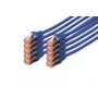 Tīkla kabelis Digitus CAT 6 S/FTP RJ-45 0,5 m zils
