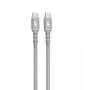 USB C - USB C kabelis 1 m. silicone pelēka
