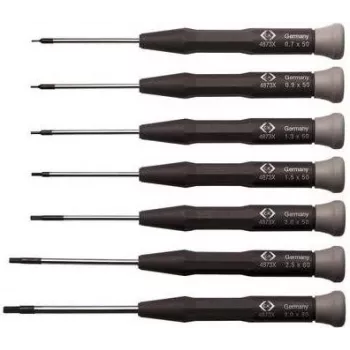 Skrūvgriežu komplekts c.k tools T4874X — 7 gab. precīzijas elektronikas skrūvgrieži