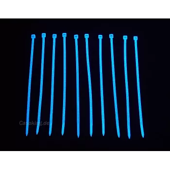 Kabeļu saites BitsPower BP-UVCT-BL, neilons, zilas, 120 mm × 2.5 mm, iepakojums ar 20 gab.