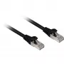 Tīkla kabelis Sharkoon Cat.6a SFTP RJ-45 Cat6a 15 m Melns