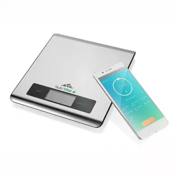 Elektroniskie virtuves svari ETA Nutri Vital Metallic Rectangle — 5 kg ietilpība, 1 g precizitāte, LCD displejs