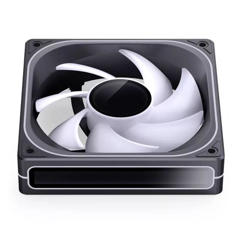 120 mm ARGB PWM korpusa ventilators Jonsbo ZB-120 melns, PWM kontrole, ARGB apgaismojums