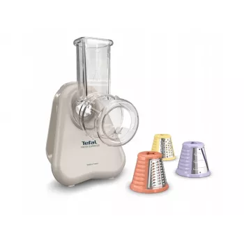 Elektriskais dārzeņu smalcinātājs Tefal Fresh Express DN853BE0 — 150 W, 3 maināmi uzgaļi, 1 ātrums, krēmkrāsa