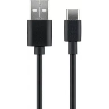 Microconnect USB3.1CCHAR1B USB kabelis USB 2.0 1 m USB A USB C melns