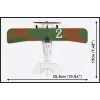 Konstruktors Cobi Blocks Nieuport 17 C.1 277 gab. — Modeļa lidmašīnas komplekts, kolekcionējams klucīšu komplekts