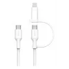 USB kabelis Belkin BoostCharge Pro 1.5m USB C USB C/Lightning Balts