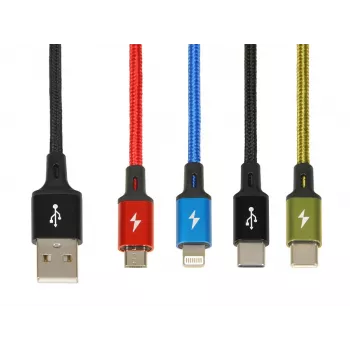 Universal 4 in 1 charging kabelis I-BOX USB IKUM4W1
