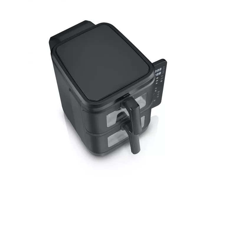 Fritieris SEVERIN FR 2468 S-Fry Duo Stack 2-in-1 gatavošanas ietilpība, divu grozu dizains