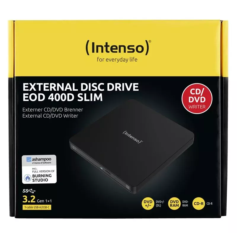 Ārējais DVD RW USB 3.2 MELNS 5401400 Intenso