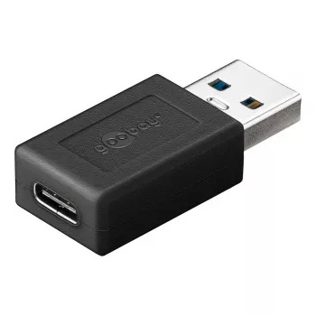 Goobay 45400 USB 3.2 1. paaudzes adapteris, USB-A spraudnis uz USB-C ligzdu, s
