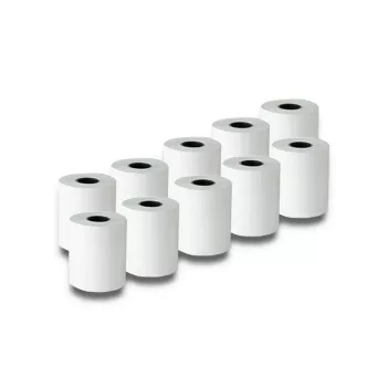 Termorullis QOLTEC 51900 — 57 x 27 mm, 55 g/m², bez BPA, 10 gab. iepakojumā